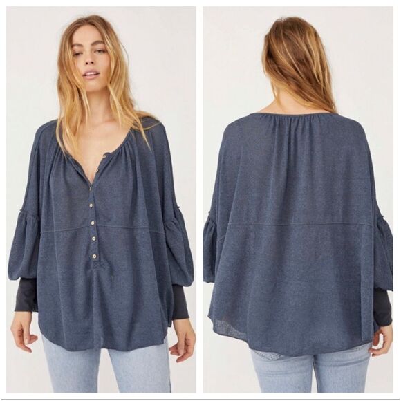 Free People Marla Henley Top Size Large - Picture 1 of 6